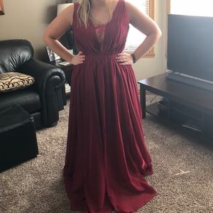 Burgundy Prom/Formal/Bridesmaids dress NWT